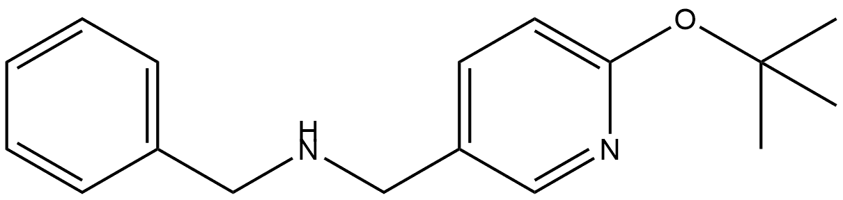 6-(1,1-Dimethylethoxy)-N-(phenylmethyl)-3-pyridinemethanamine Structure