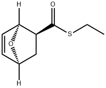 7-Oxabicyclo[2.2.1]hept-5-ene-2-carbothioic acid, S-ethyl ester, (1S,2S,4S)- Struktur