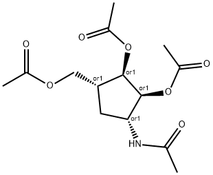 Acetamide, N-[(1R,2S,3R,4R)-2,3-bis(acetyloxy)-4-[(acetyloxy)methyl]cyclopentyl]-, rel-