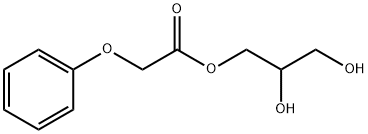 Acetic acid, 2-phenoxy-, 2,3-dihydroxypropyl ester Structure