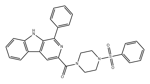 化合物 DNA TOPOISOMERASE II INHIBITOR 1 结构式