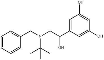 1,3-Benzenediol, 5-[2-[(1,1-dimethylethyl)(phenylmethyl)amino]-1-hydroxyethyl]- Structure