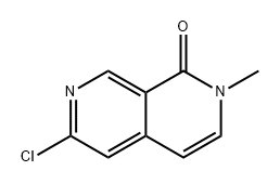 2,7-Naphthyridin-1(2H)-one, 6-chloro-2-methyl- 化学構造式