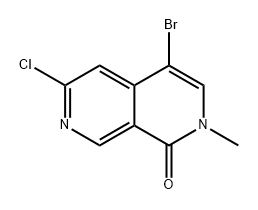 2,7-Naphthyridin-1(2H)-one, 4-bromo-6-chloro-2-methyl- Structure