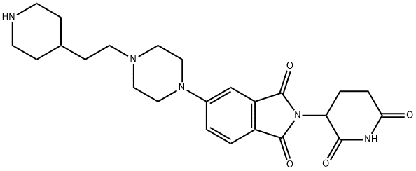 2460248-35-3 1H-Isoindole-1,3(2H)-dione, 2-(2,6-dioxo-3-piperidinyl)-5-[4-[2-(4-piperidinyl)ethyl]-1-piperazinyl]-