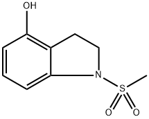 1H-Indol-4-ol, 2,3-dihydro-1-(methylsulfonyl)- Structure