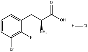 Phenylalanine, 3-bromo-2-fluoro-, hydrochloride (1:1) Structure