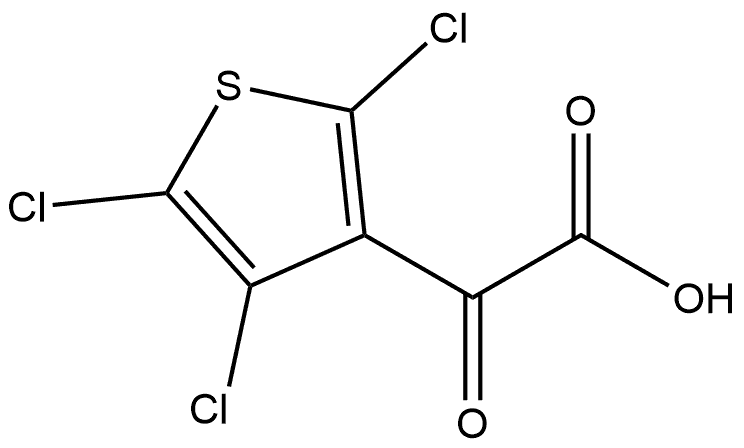 2,4,5-Trichloro-α-oxo-3-thiopheneacetic acid Structure