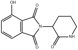 1H-Isoindole-1,3(2H)-dione, 4-hydroxy-2-(2-oxo-3-piperidinyl)- 化学構造式