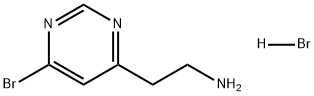 4-Pyrimidineethanamine, 6-bromo-, hydrobromide (1:1) Structure