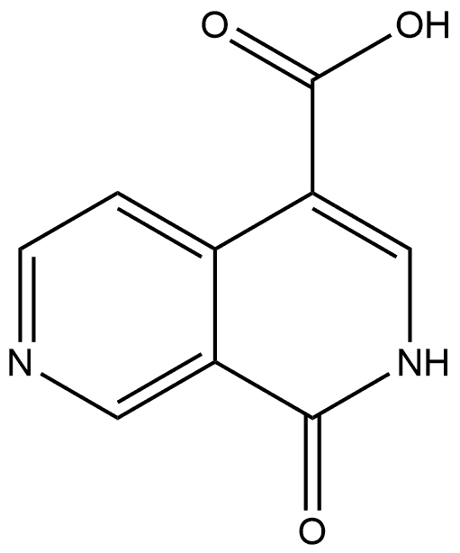 1,2-Dihydro-1-oxo-2,7-naphthyridine-4-carboxylic acid Struktur