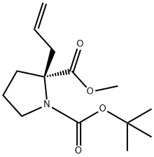 1,2-Pyrrolidinedicarboxylic acid, 2-(2-propen-1-yl)-, 1-(1,1-dimethylethyl) 2-methyl ester, (2S)-|