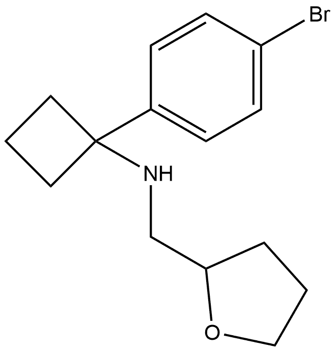 N-1-(4-Bromophenyl)cyclobutyltetrahydro-2-furanmethanamine Structure