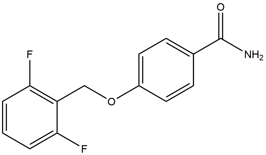 4-[(2,6-Difluorophenyl)methoxy]benzamide 化学構造式