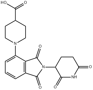 4-Piperidinecarboxylic acid, 1-[2-(2,6-dioxo-3-piperidinyl)-2,3-dihydro-1,3-dioxo-1H-isoindol-4-yl]-|1-(2-(2,6-二氧哌啶-3-基)-1,3-二氧异吲哚啉-4-基)哌啶-4-羧酸