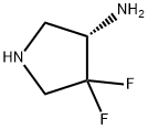 3-Pyrrolidinamine, 4,4-difluoro-, (3S)- Struktur