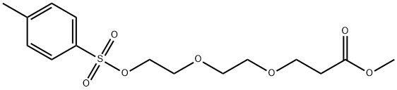 Propanoic acid, 3-[2-[2-[[(4-methylphenyl)sulfonyl]oxy]ethoxy]ethoxy]-, methyl ester 结构式