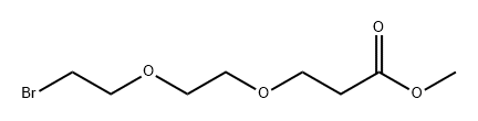 Propanoic acid, 3-[2-(2-bromoethoxy)ethoxy]-, methyl ester Struktur