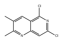 1,6-Naphthyridine, 5,7-dichloro-2,3-dimethyl- Structure