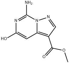 Pyrazolo[1,5-c]pyrimidine-3-carboxylic acid, 7-amino-5-hydroxy-, methyl ester Structure