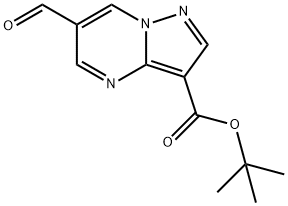 1,1-Dimethylethyl 6-formylpyrazolo[1,5-a]pyrimidine-3-carboxylate Structure