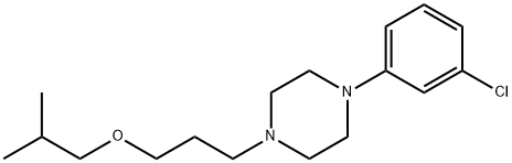 Piperazine, 1-(3-chlorophenyl)-4-[3-(2-methylpropoxy)propyl]- Structure