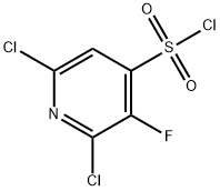 2,6-Dichloro-3-fluoro-4-pyridinesulfonyl chloride Structure