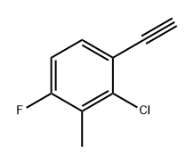 Benzene, 2-chloro-1-ethynyl-4-fluoro-3-methyl- Structure