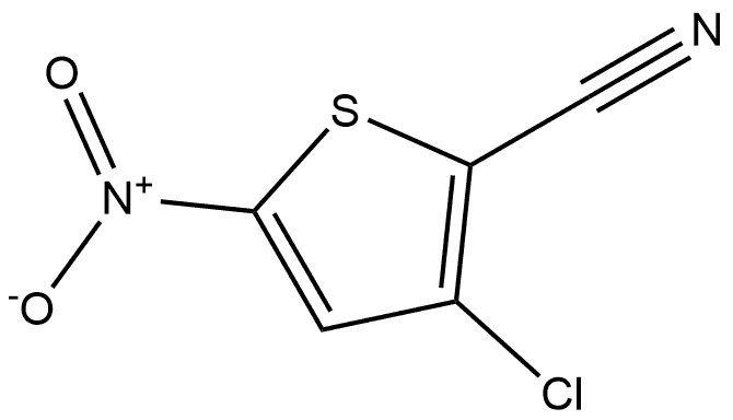 3-Chloro-5-nitro-2-thiophenecarbonitrile Struktur