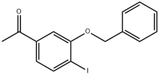 1-(3-(苄氧基)-4-碘苯基)乙-1-酮, 2470925-16-5, 结构式