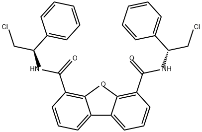 4,6-Dibenzofurandicarboxamide, N4,N6-bis[(1R)-2-chloro-1-phenylethyl]-