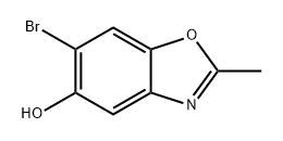 5-Benzoxazolol, 6-bromo-2-methyl- Struktur