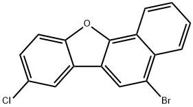 Benzo[b]naphtho[2,1-d]furan, 5-bromo-8-chloro- Struktur