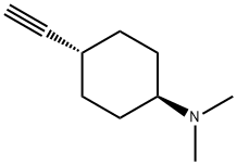 Cyclohexanamine, 4-ethynyl-N,N-dimethyl-, trans- Struktur
