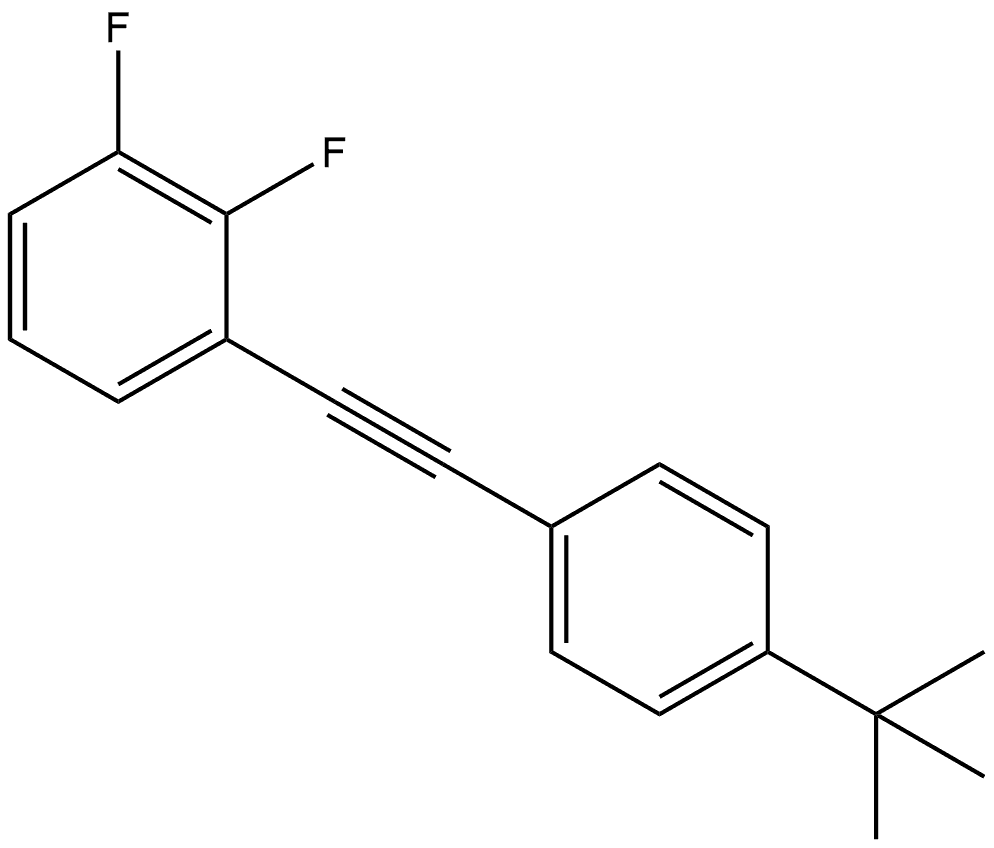 1-[2-[4-(1,1-Dimethylethyl)phenyl]ethynyl]-2,3-difluorobenzene Structure