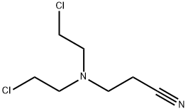 Propanenitrile, 3-[bis(2-chloroethyl)amino]- 化学構造式