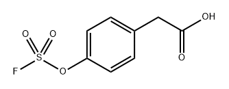 2-(4-((fluorosulfonyl)oxy)phenyl)acetic acid Struktur