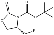 tert-butyl (S)-4-(fluoromethyl)-1,2,3-oxathiazolidine-3-carboxylate 2,2-dioxide Structure