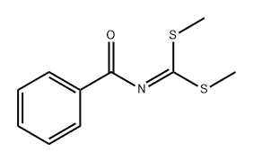 Carbonimidodithioic acid, N-benzoyl-, dimethyl ester Structure