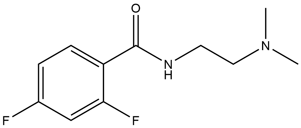N-[2-(Dimethylamino)ethyl]-2,4-difluorobenzamide Struktur