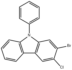 9H-Carbazole, 2-bromo-3-chloro-9-phenyl-|2-溴-3-氯-9-苯基-9H-咔唑