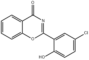 4H-1,3-Benzoxazin-4-one, 2-(5-chloro-2-hydroxyphenyl)- Struktur