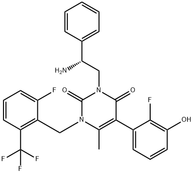 恶拉戈利杂质9,2480056-23-1,结构式