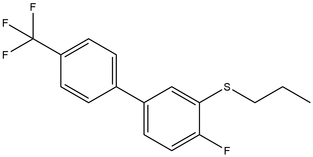 4-Fluoro-3-(propylthio)-4'-(trifluoromethyl)-1,1'-biphenyl|