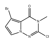 Pyrrolo[2,1-f][1,2,4]triazin-4(3H)-one, 5-bromo-2-chloro-3-methyl-|5-溴-2-氯-3-甲基吡咯并[2,1-F][1,2,4]三嗪-4(3H)-酮