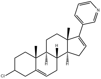 3-((8R,9S,10R,13S,14S)-3-chloro-10,13-dimethyl-2,3,4,7,8,9,10,11,12,13,14,15-dodecahydro-1H-cyclopenta[a]phenanthren-17-yl)pyridine Struktur