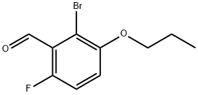 2-Bromo-6-fluoro-3-
propoxybenzaldehyde Structure