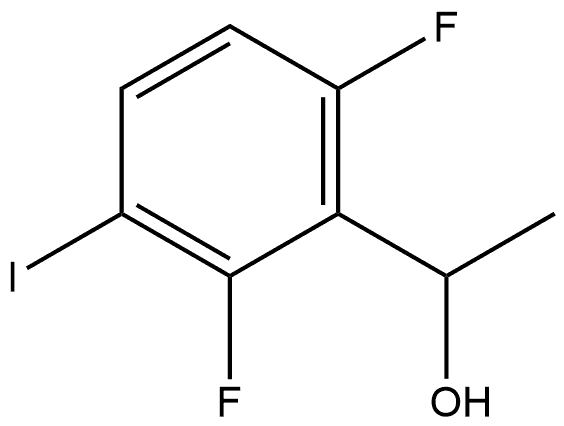 1-(2,6-二氟-3-碘苯基)乙醇, 2484889-28-1, 结构式