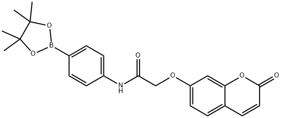 2-((2-Oxo-2h-chromen-7-yl)oxy)-n-(4-(4,4,5,5-tetramethyl-1,3,2-dioxaborolan-2-yl)phenyl)acetamide Structure