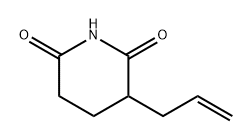 2,6-Piperidinedione, 3-(2-propen-1-yl)- Structure